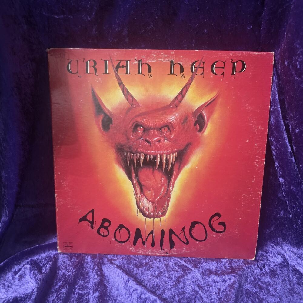 Uriah Heep Abominog LP SRM-1-4057 Mercury VG+ Vintage Heavy Metal Vinyl